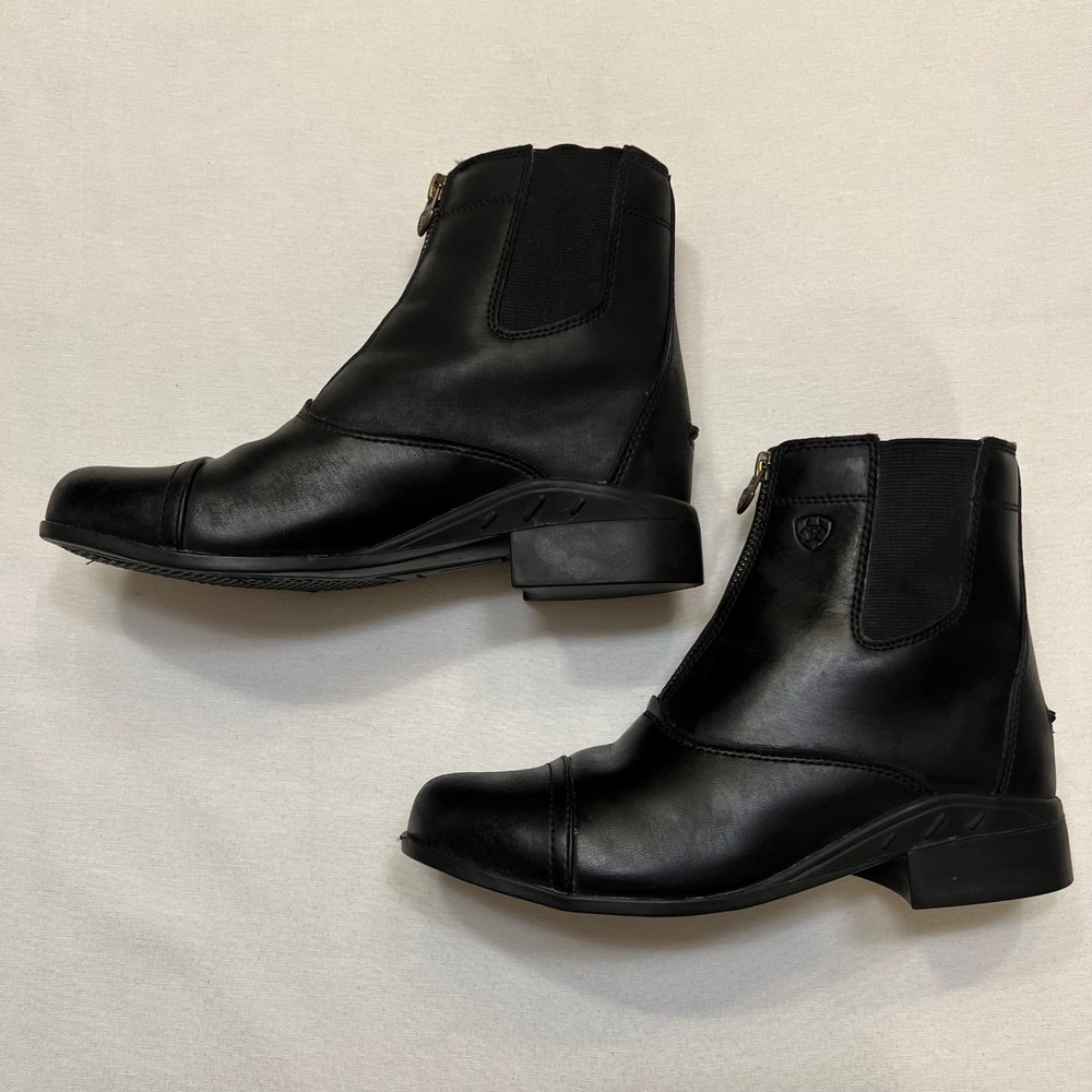 Ariat Women's Heritage Black Leather Zip Paddock Boots Riding Equestrian Size 5 - Picture 4 of 13